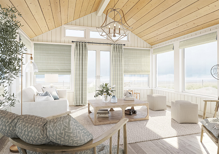 Nazca, Almond - Twist&Fit Roman Blind - Image 6